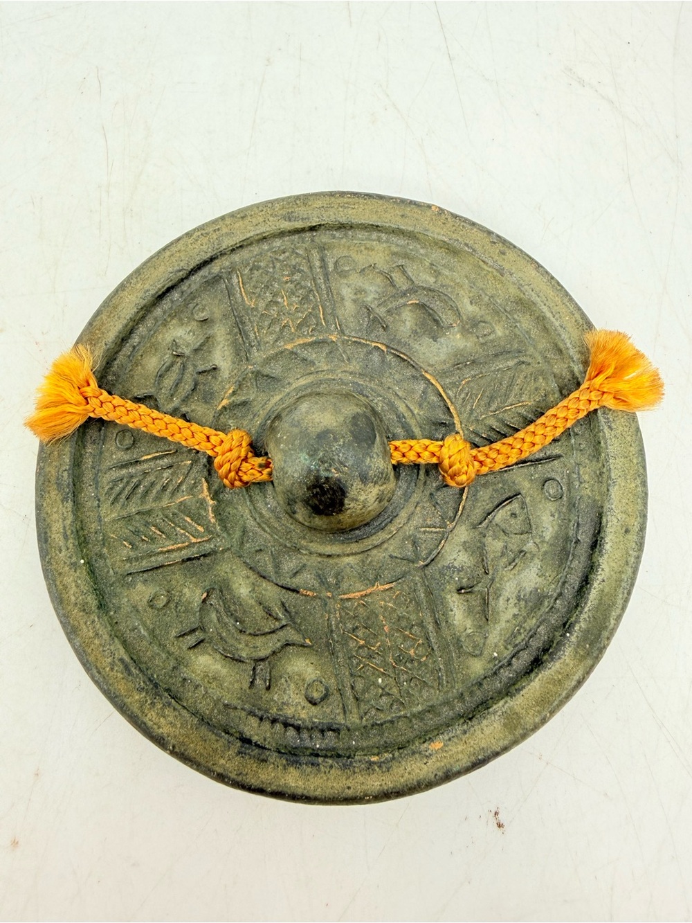 Chinese Bronze Mirror with Xuande Tribute Mark